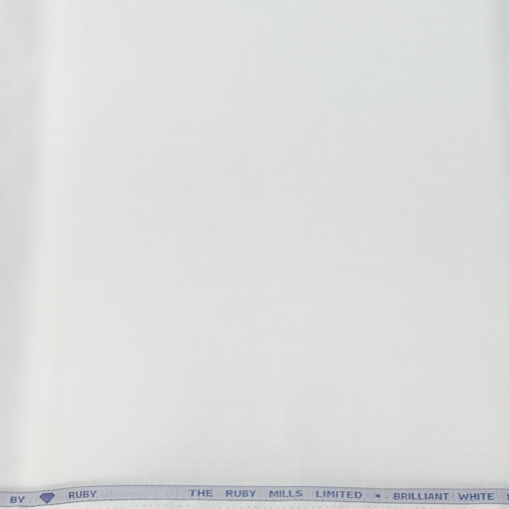 Pajama Fabric Ruby Stiff Finish Pure Cotton Plain White